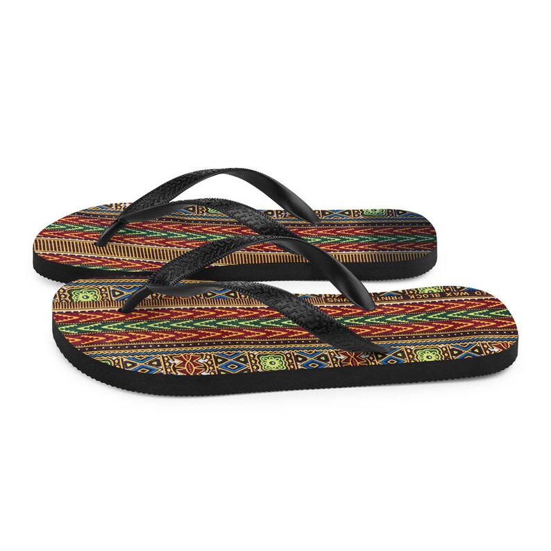 Dashiki Pattern African Pattern Flip-Flops