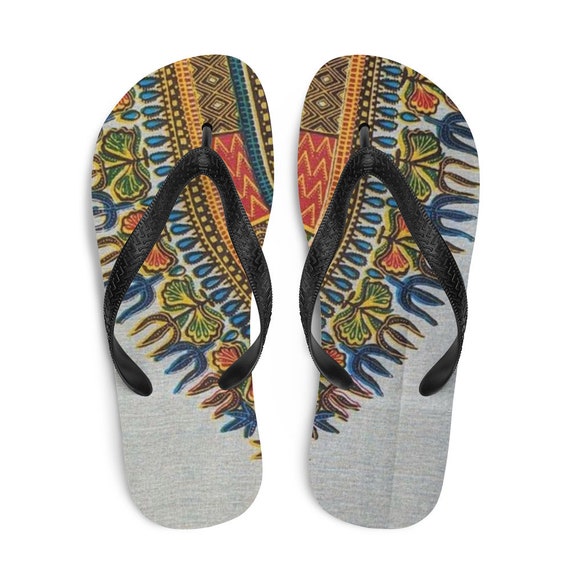 African Flip Flops African Pattern African Design African - Etsy UK