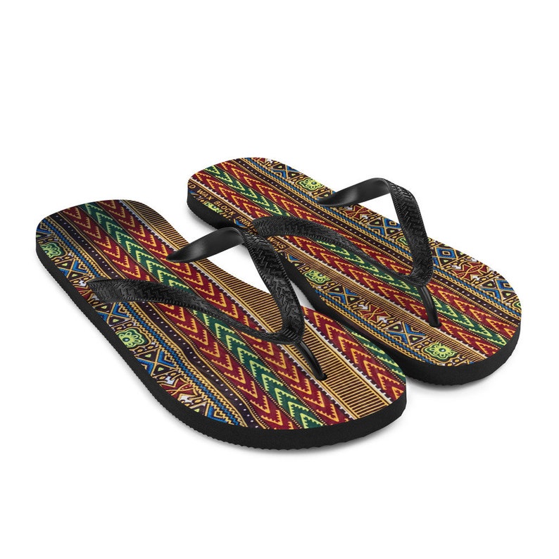 Dashiki Pattern African Pattern Flip-Flops