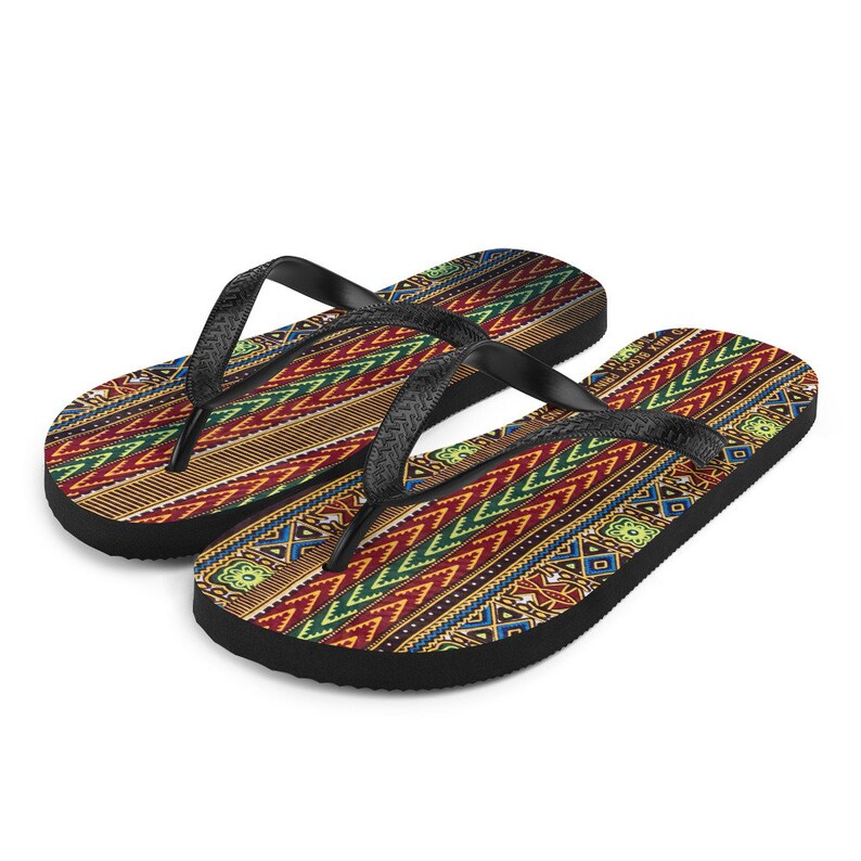 Dashiki Pattern African Pattern Flip-Flops