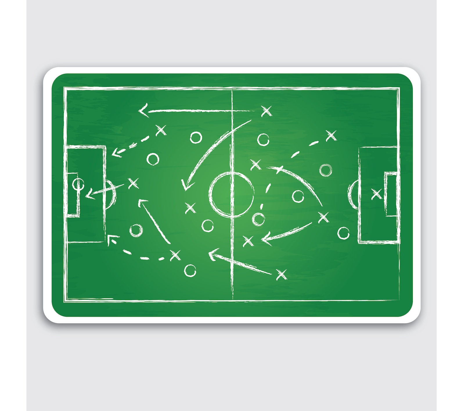 2x Football Soccer Pitch Tactics Sport Vinyl Decal Stickers Etsy