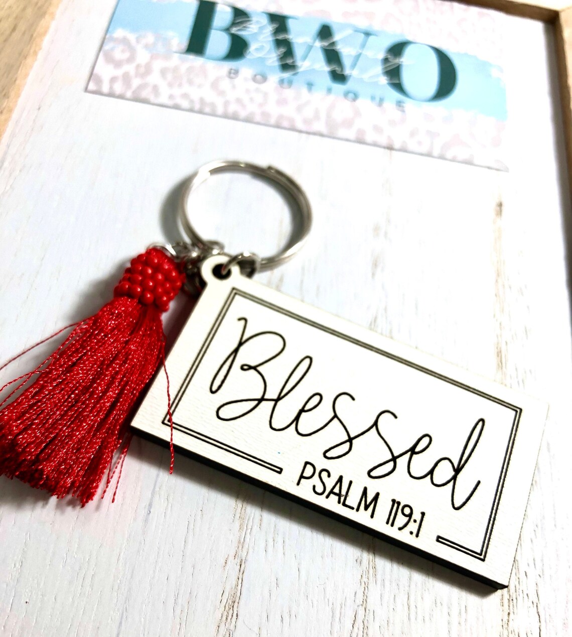Christian key chains WORTHY BLESSED LOVED Etsy