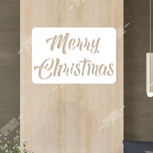 Frohe Weihnachten Holzwand Dekor: Urlaub Wand Kunst