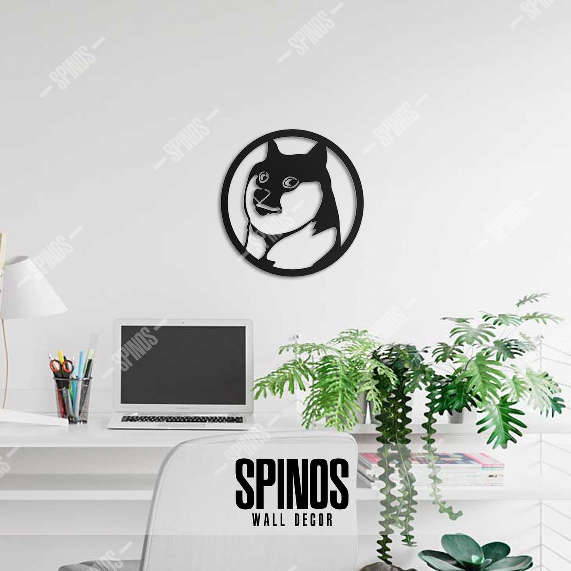 Dogecoin Wood Wall Art Crypto Coin Wall Decor Doge / Dog | Etsy