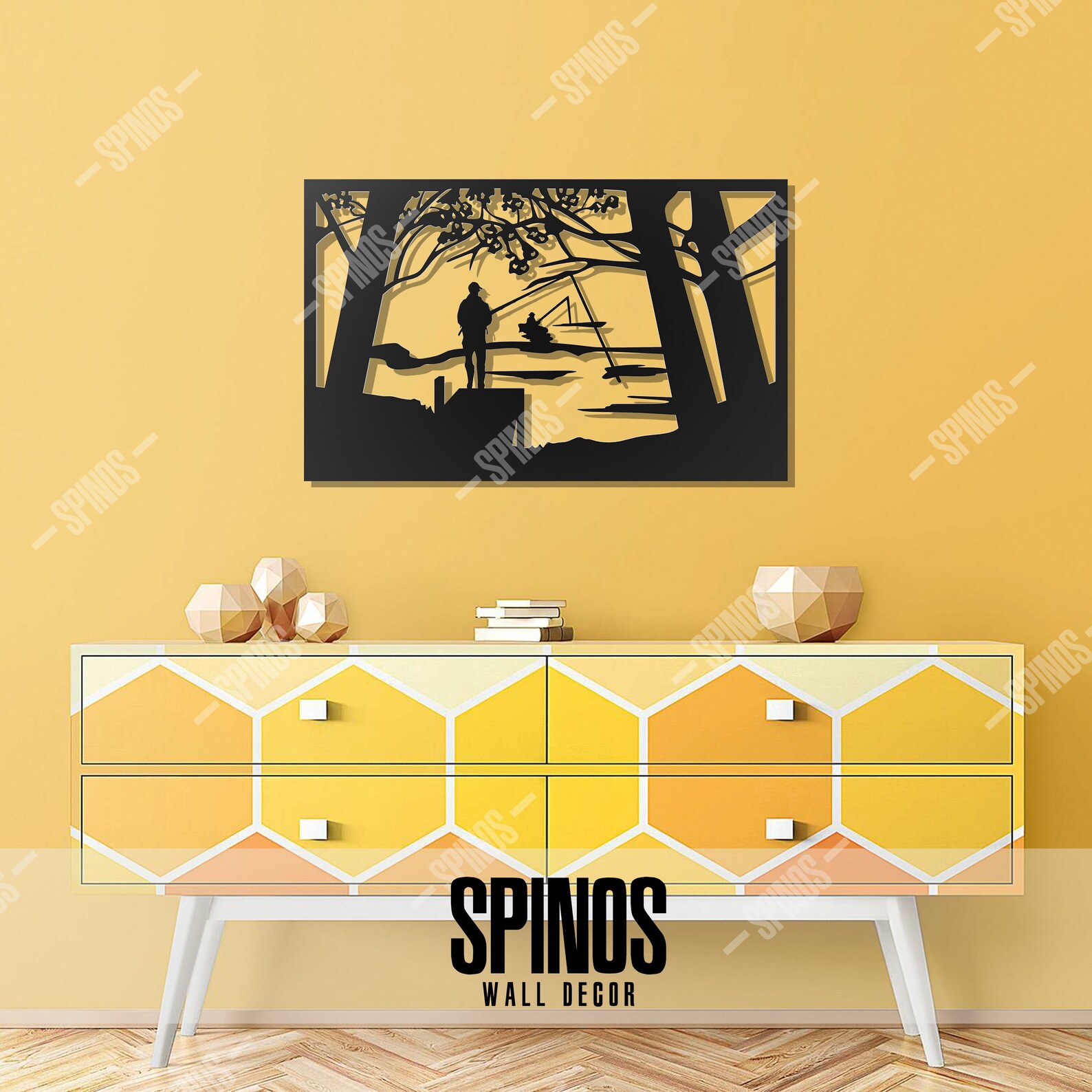 Fisherman Wood Wall Decor Fishing Wall Art Gift for Fisher Etsy