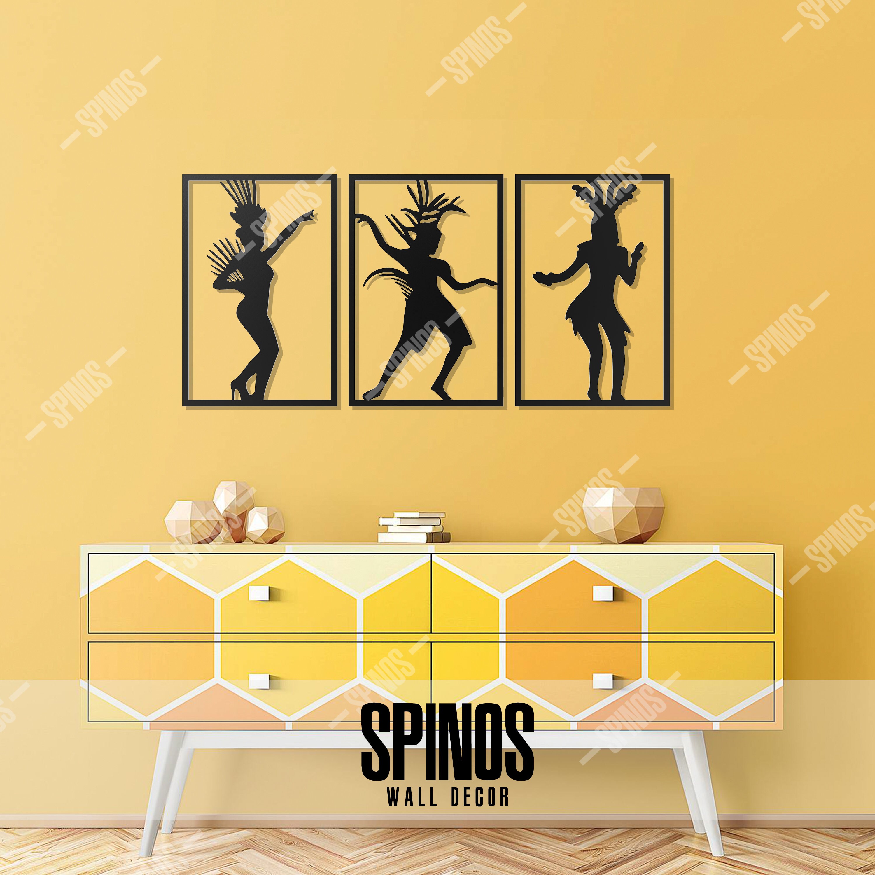 Samba Wood Wall Art Tropical Dance Wall Decor Rio Carnival Etsy