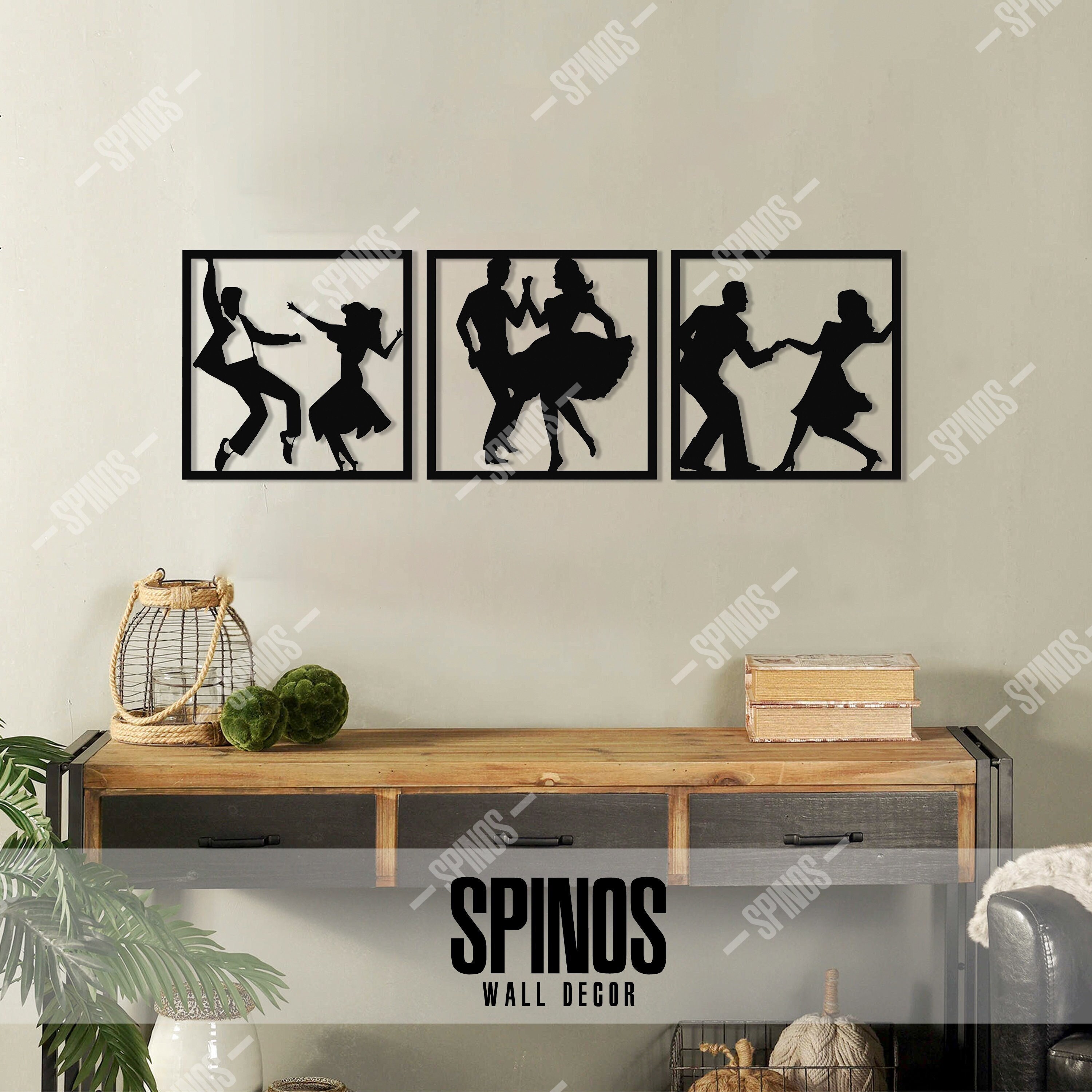 Swing Dance Wood Wall Decor, Lindy Hop Dancers Art, Rock'n Roll, Swingout, Partner Dance, Gift for Dance Lover, 1920s Dancing