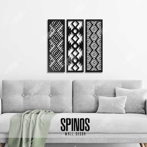 African Patterns Wall Art Traditional Texture Wood Decor Fabric Wooden Sign Africa Motifs Wall Hanging 3 Pieces Home Decorations image 9