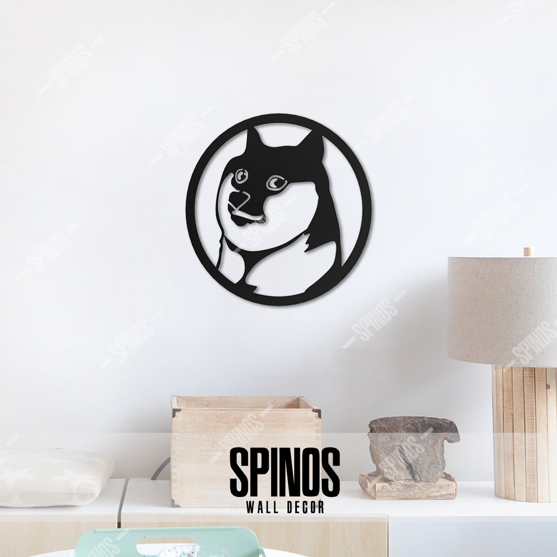 Dogecoin Wood Wall Art Crypto Coin Wall Decor Doge / Dog | Etsy