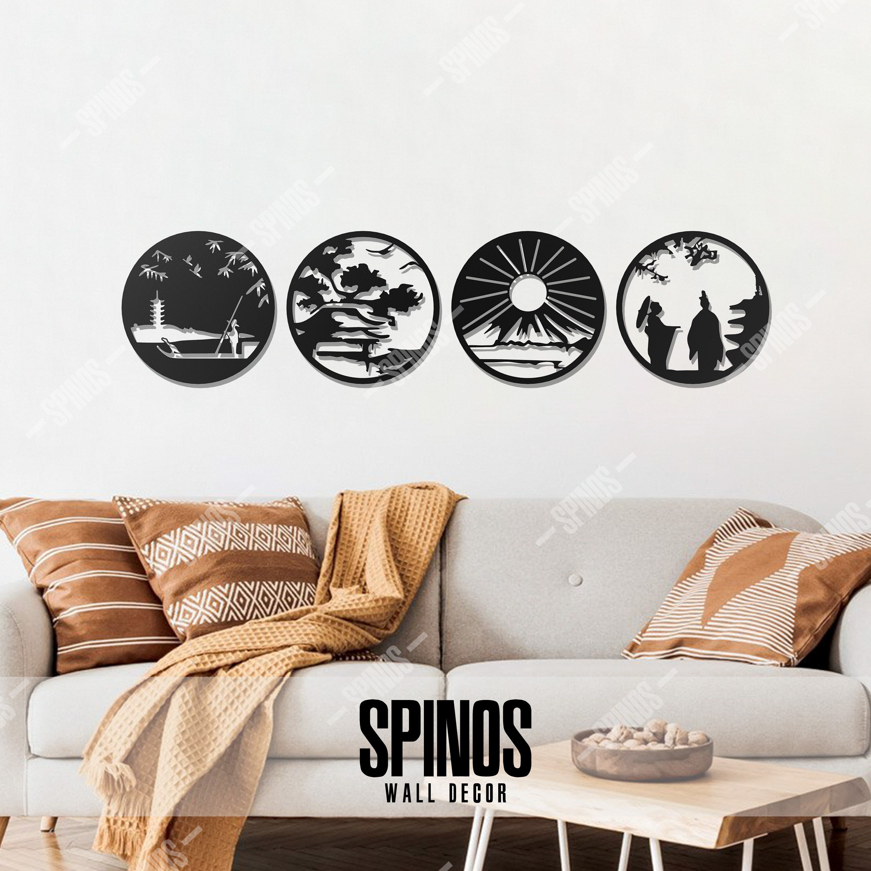 Japanese Wall Art Japan Themed Wall Decor Sakura Wood Sign - Etsy