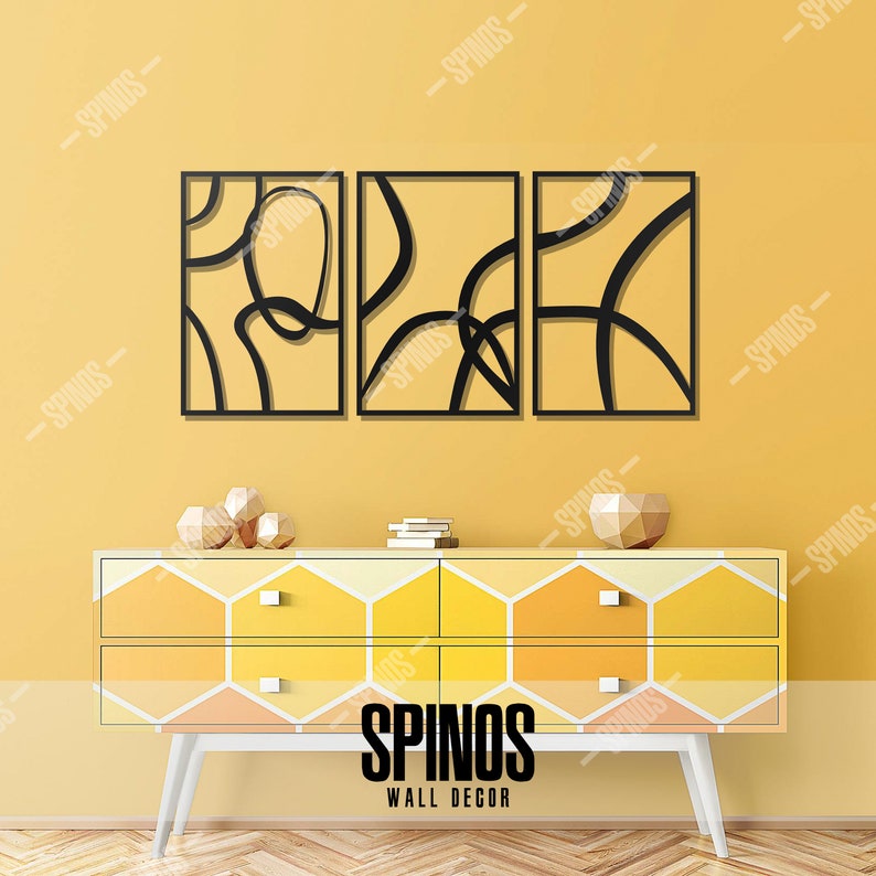 Modern Wood Wall Decor Abstract Wall Art Contemporary Panel Etsy