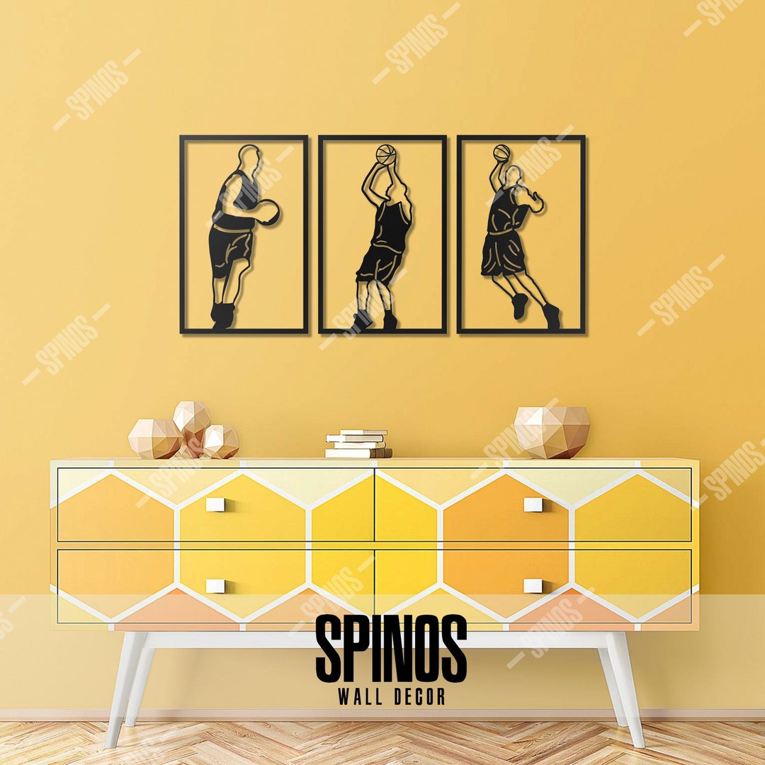 Basketball Wood Wall Art Basketballer Decor Nursery Sign Etsy