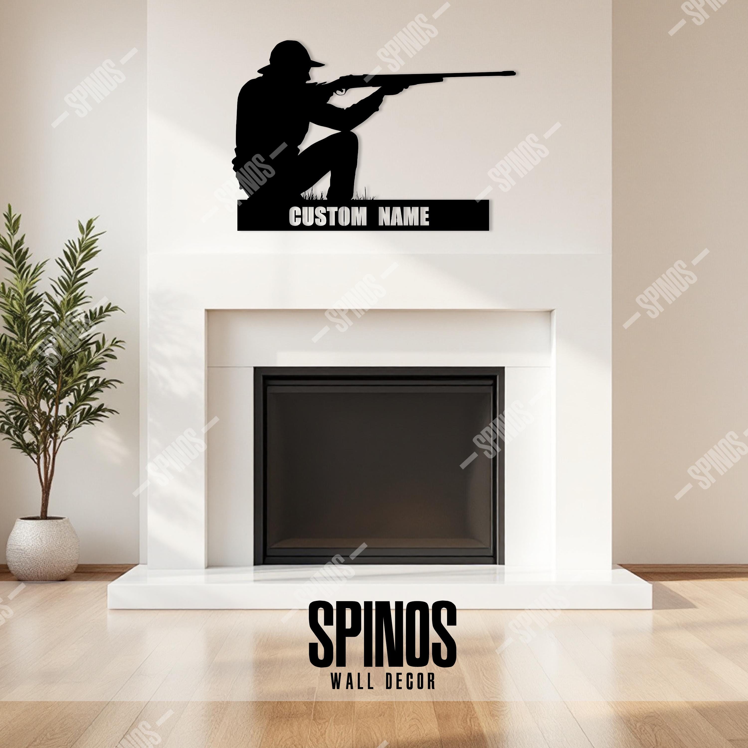 Autocollant Mural « Mangez Sleep Hunt » – Style Chasse, Fusils, Cerfs, Personnalisable (vinyle Oracal)