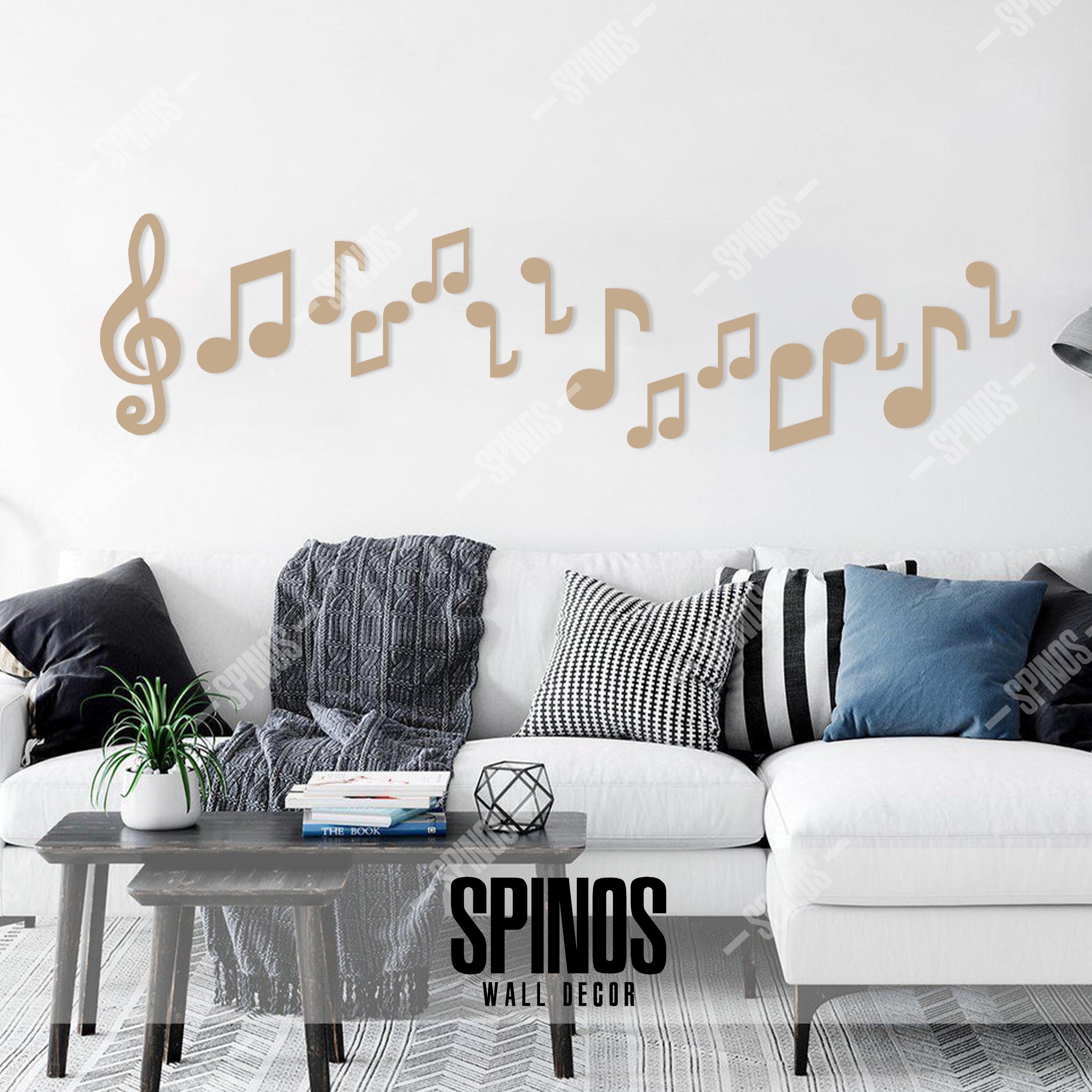 音符の木製壁飾り：ト音記号の音楽スタジオアート - Etsy 日本