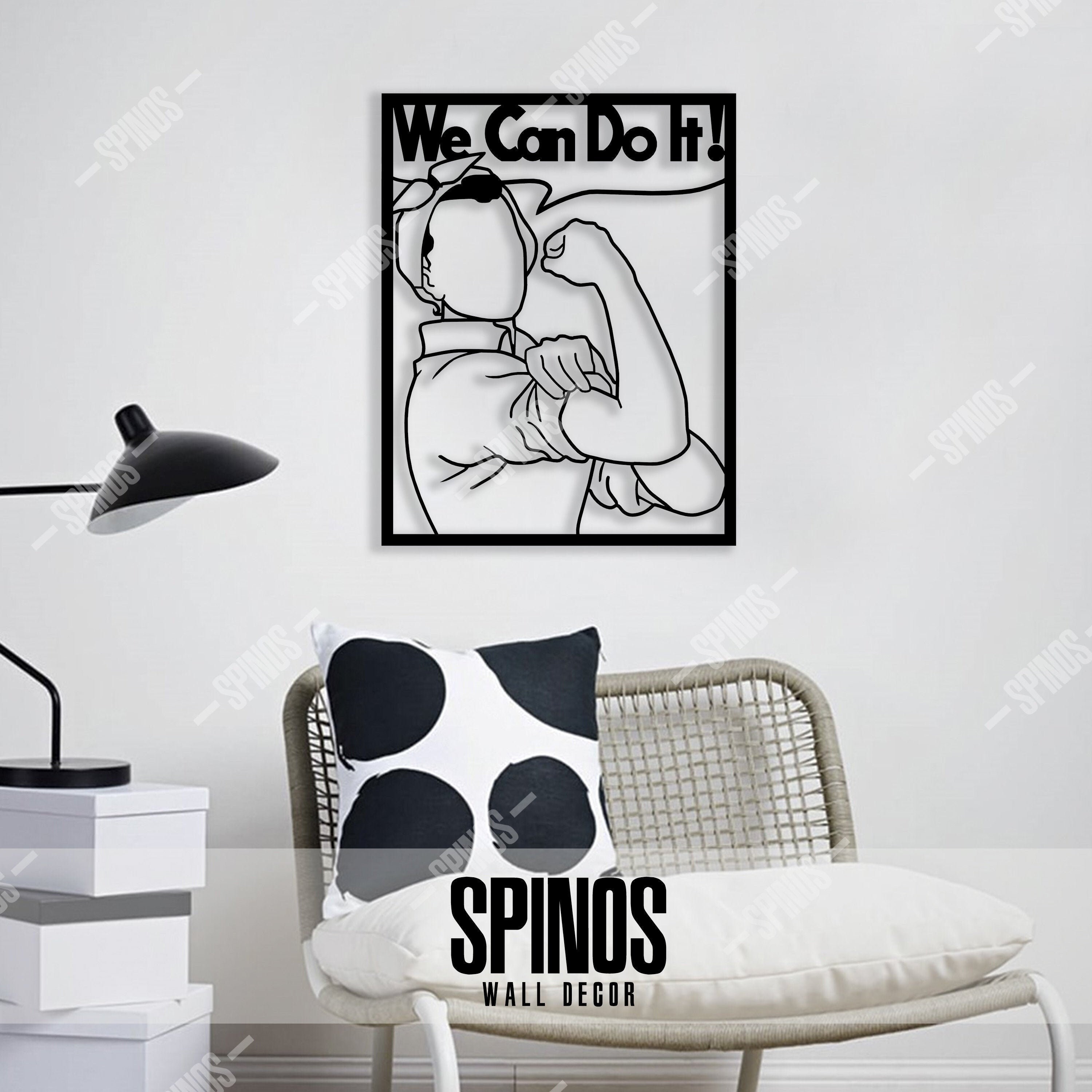 Podemos hacerlo decoración de pared de madera Rosie el | Etsy