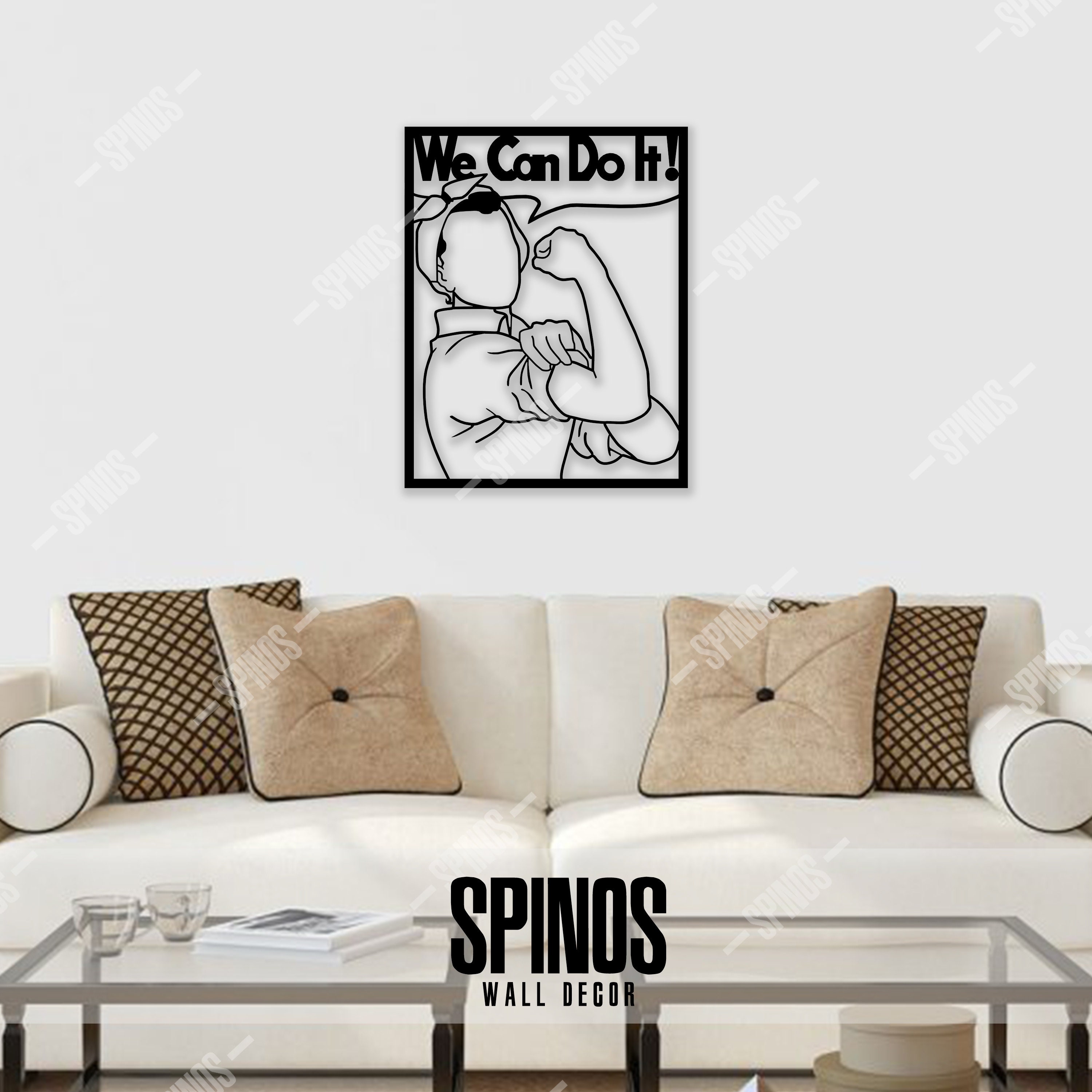 Podemos hacerlo decoración de pared de madera Rosie el | Etsy