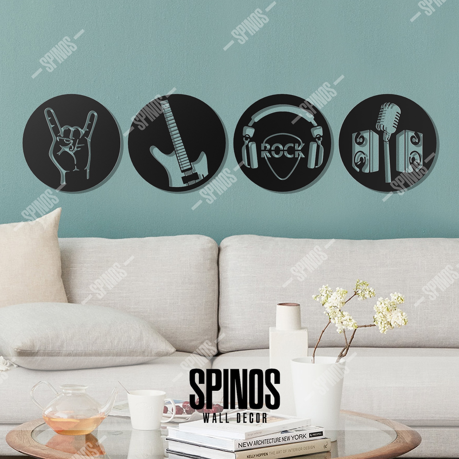 Rock Music Wall Art Guitar Wood Decor Heavy Metal Sign Etsy