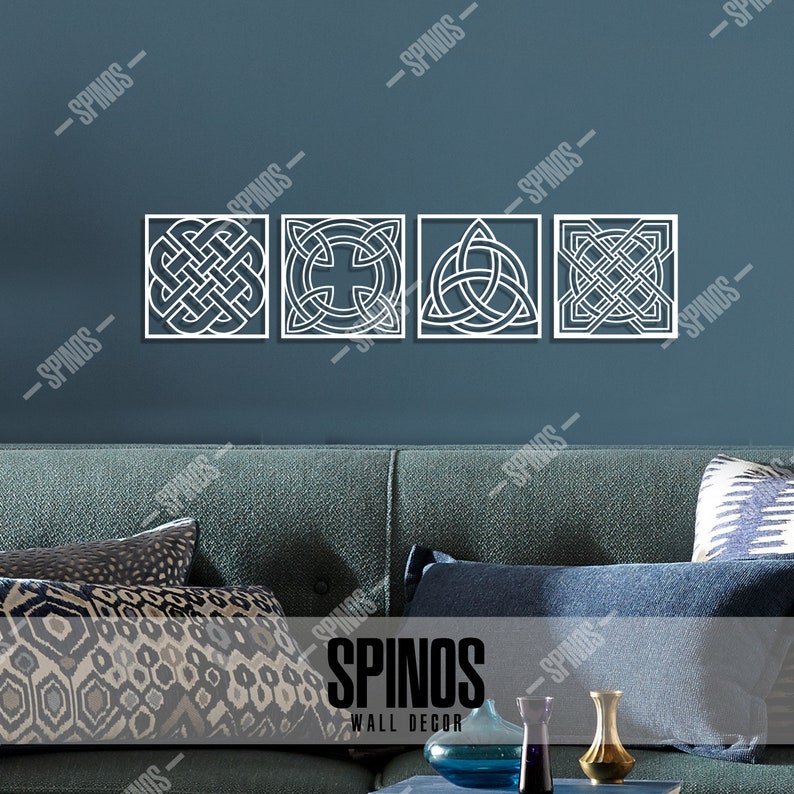 Celtic Rope Knot Wood Wall Art Irish Wall Decor Etsy