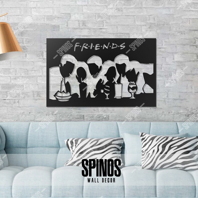 Friends Tv Show Wall Art F.r.i.e.n.d.s Wall Decor Wood Etsy