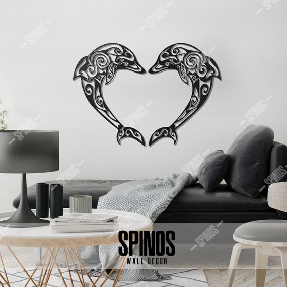 Heart Hands Sculpture Black Decor for Bedroom Living Room Heart