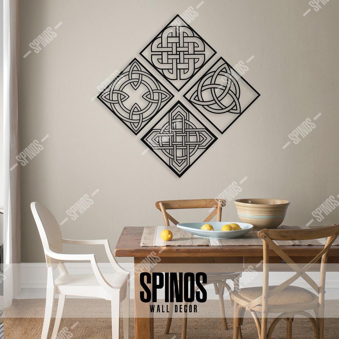 Celtic Rope Knot Wood Wall Art Irish Wall Decor | Etsy