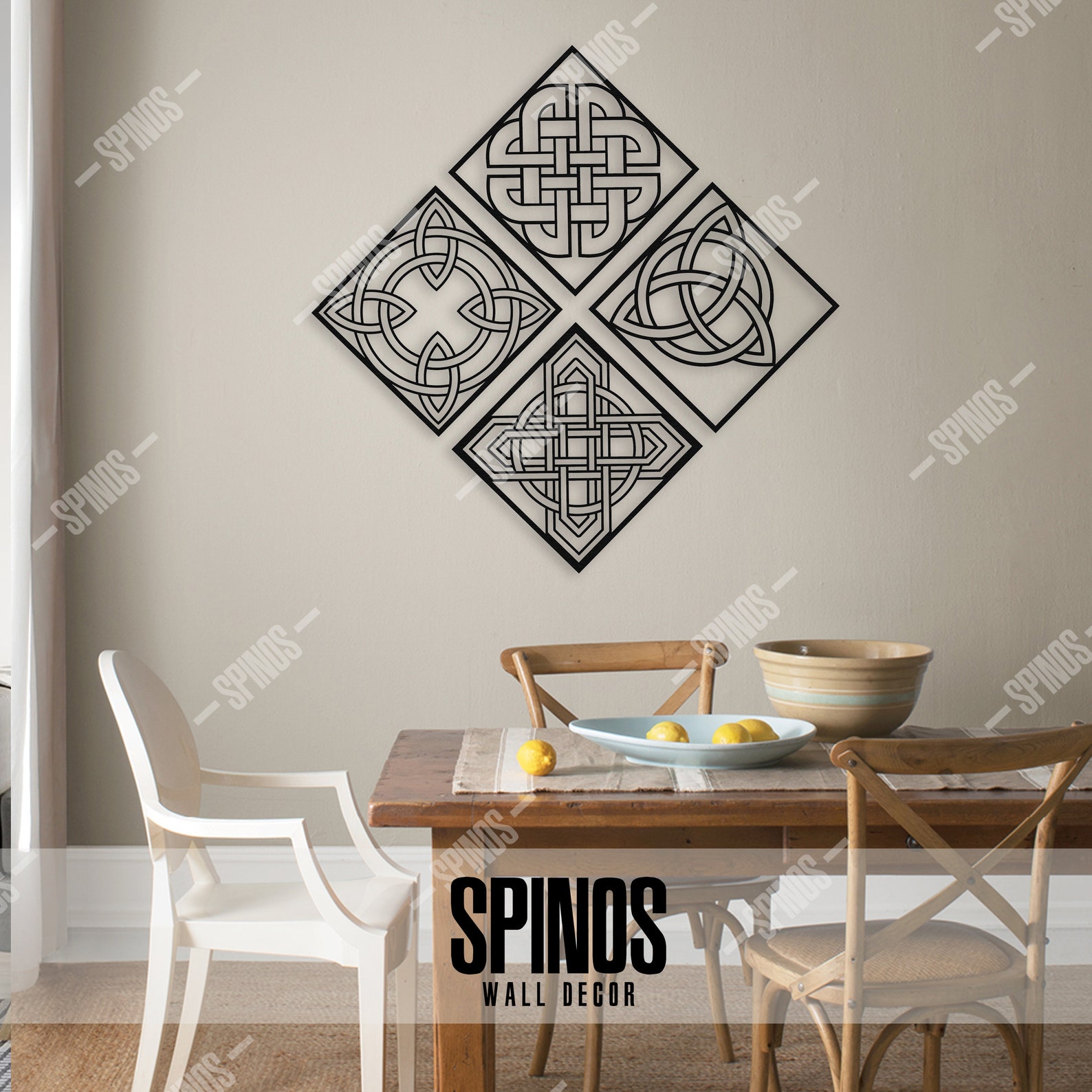 Celtic Rope Knot Wood Wall Art Irish Wall Decor Etsy Australia