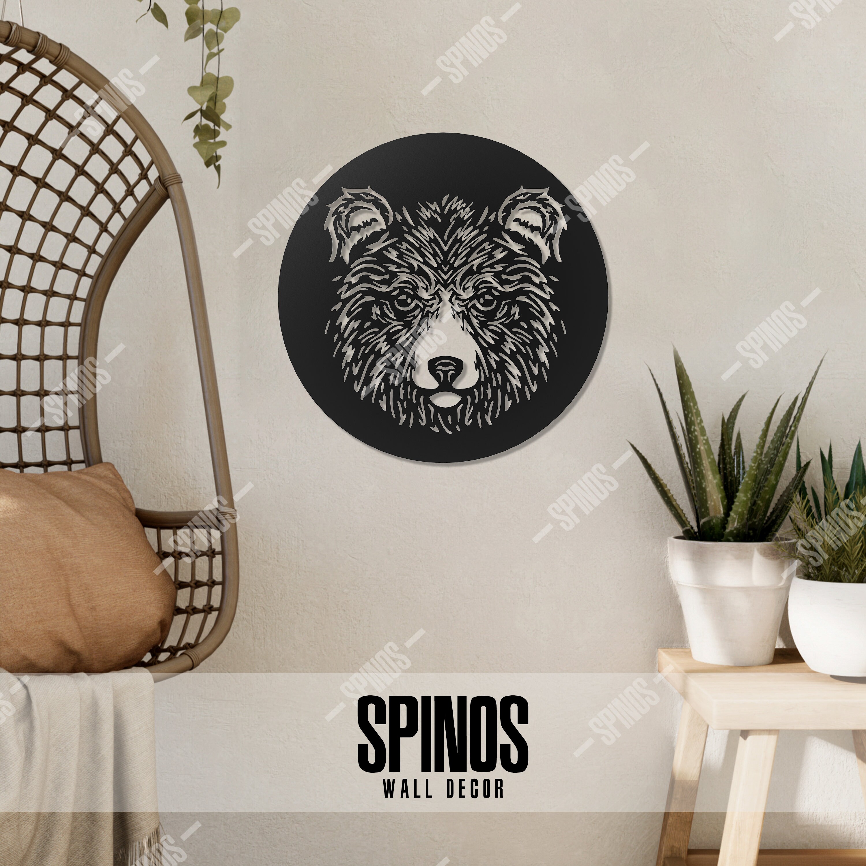 Bear Wood Wall Decor Grizzly Bear Wall Art Wildlife Wall Etsy