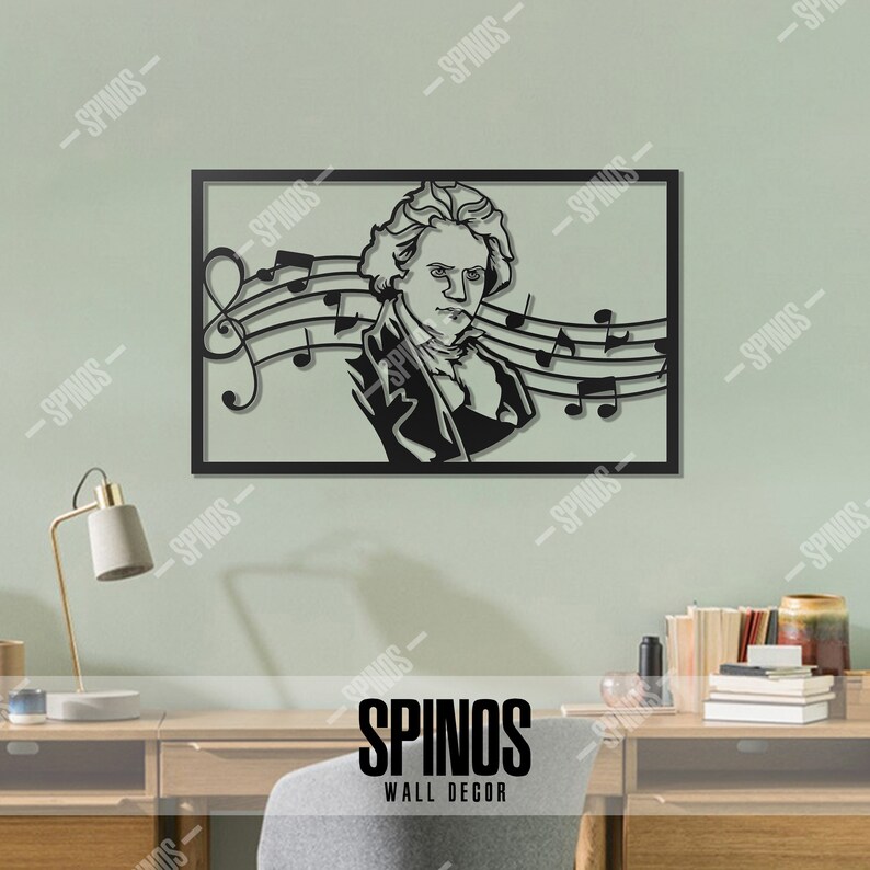 Beethoven Wood Wall Decor Classical Music Wall Art Ludwig Etsy
