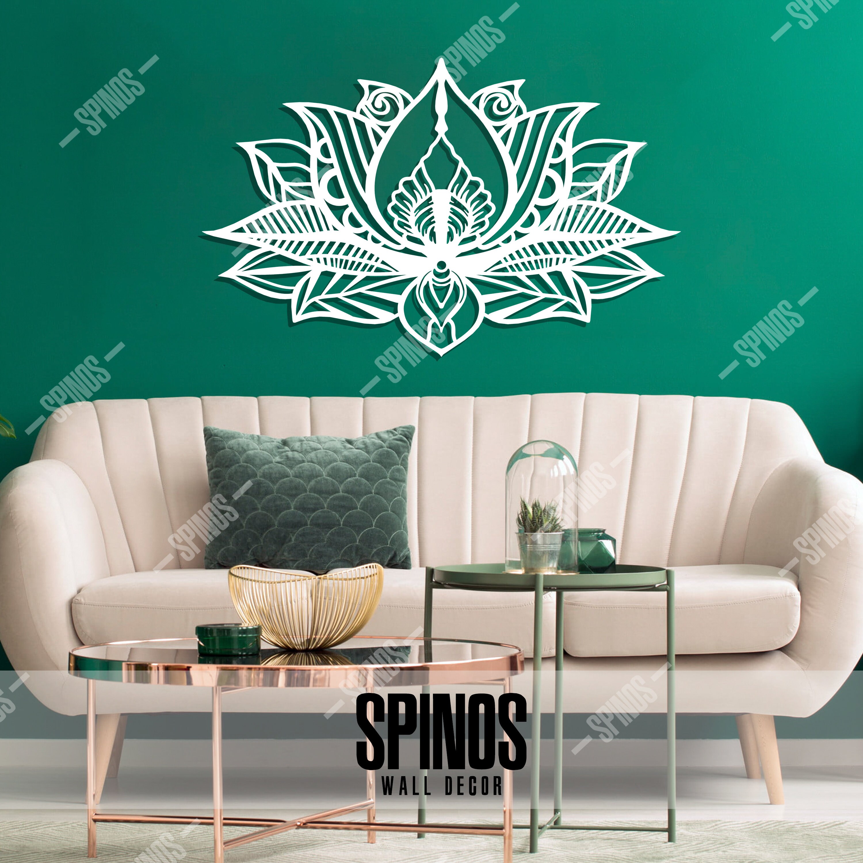 Lotus Flower Wood Wall Decor: 3D Mandala Art - Etsy