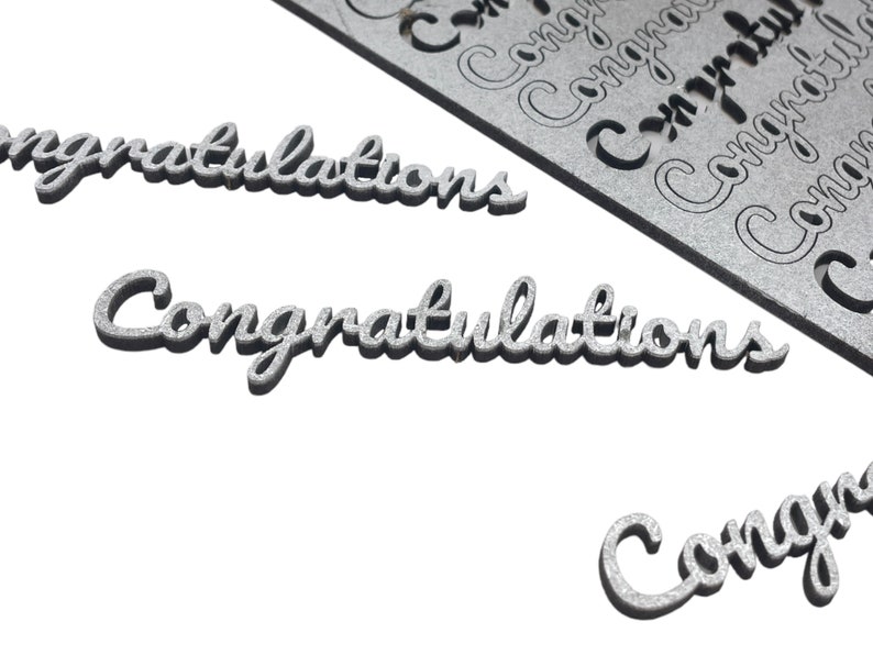 10x 10cm Congratulations Words Laser Cut Mdf Craft Shapes - Etsy