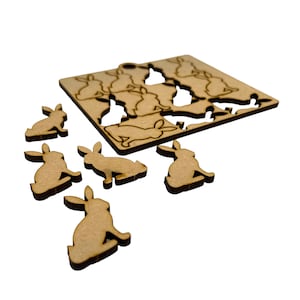 Hase Osterhase Osterhase Laser cut Mdf Form Basteln Tischdekoration