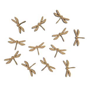 12x 3 cm Ważka Mdf Laserowo Cięte Ozdoby Kształt Rzemiosła