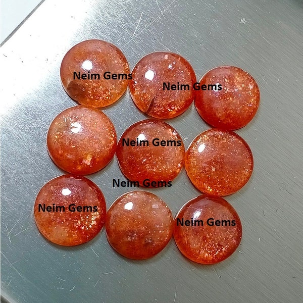 Sunstone! AAA+ Quality Orange Sparkle Sunstone for Making Jewelry 5-30 mm flat back Cab 5,6,7,8,9,10,11,12,13,14,15,16,17,18,19,20,25, mm