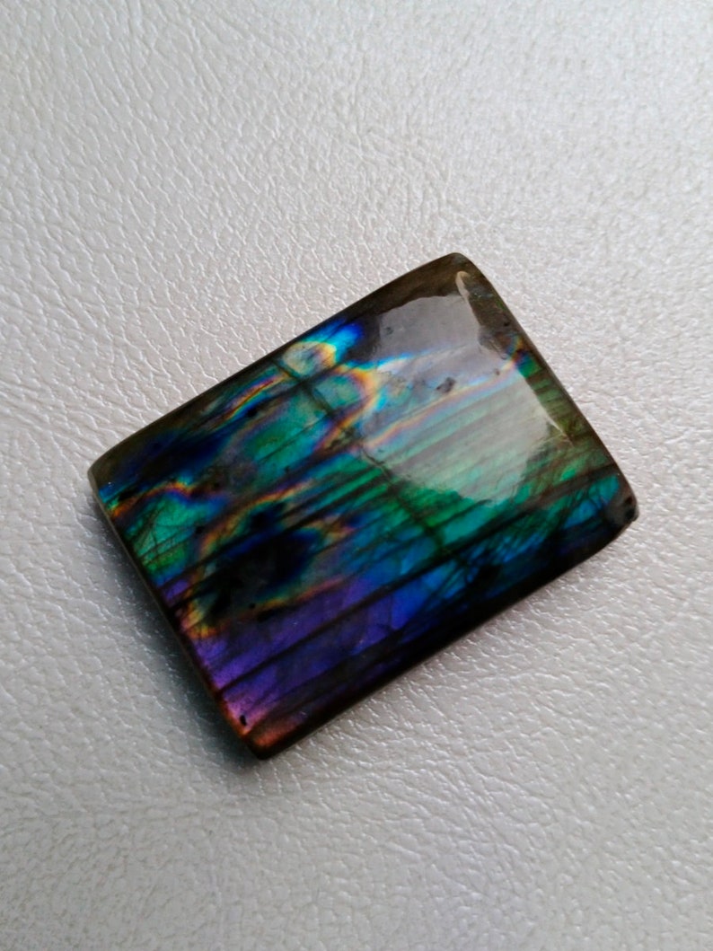 Beautiful Unique Rare Multi Fire Labradorite Cabochon Pendant Jewelry Making Stone Labradorite Stone 32X24X8 mm 71 Crt Labradorite Gemstone