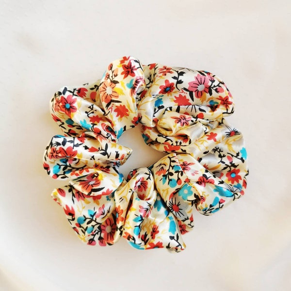 Chouchou/Scrunchie fleuris Rachel