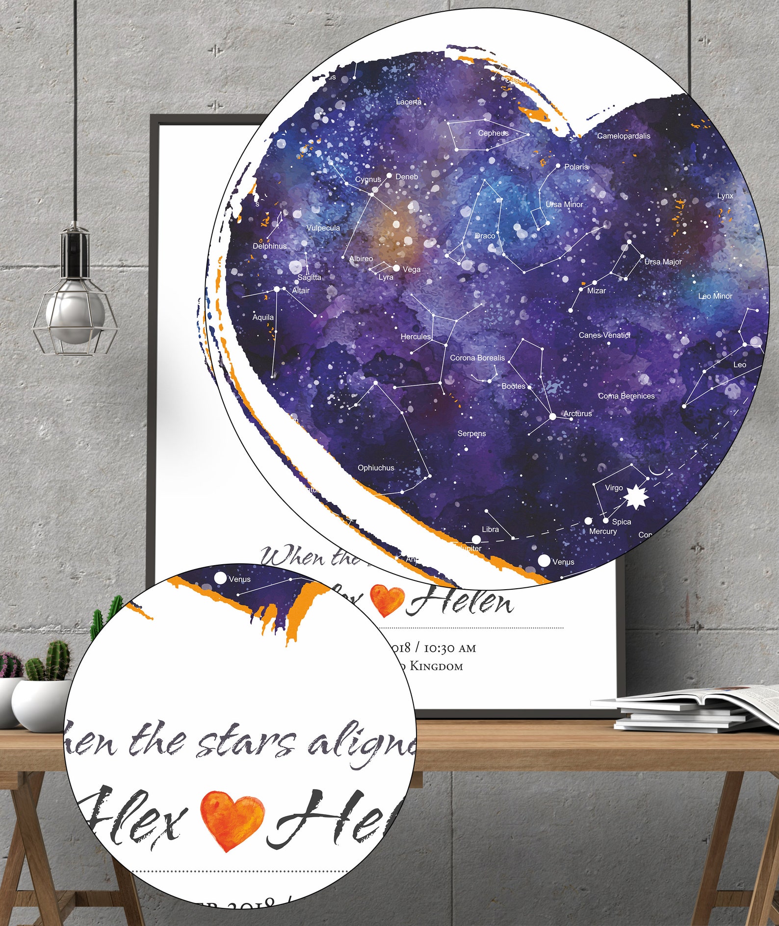 Twinkle Map Custom Star Map Night Sky Map by Date Gift Watercolor, DIGITAL FILE ...