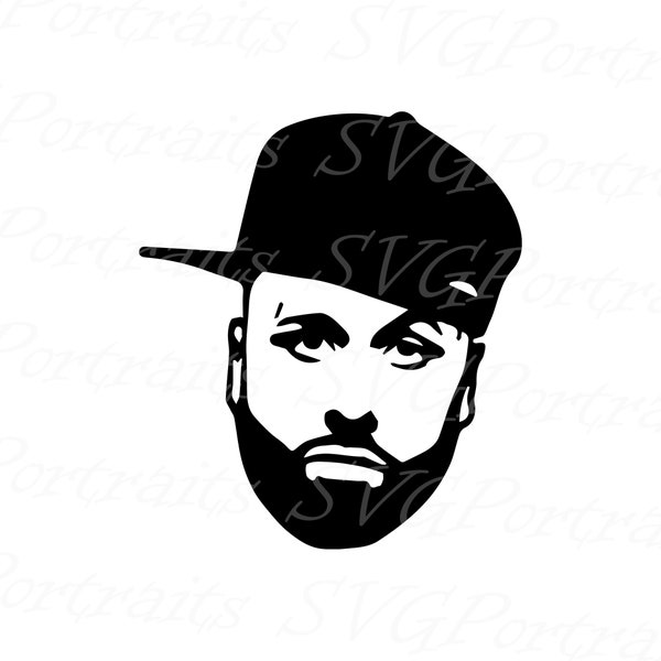 Nicky Jam SVG DXF png pdf jpg eps vector files | Nicky Jam  svg | latin svg silhouette | cricut | clipart | cameo, cut, svg