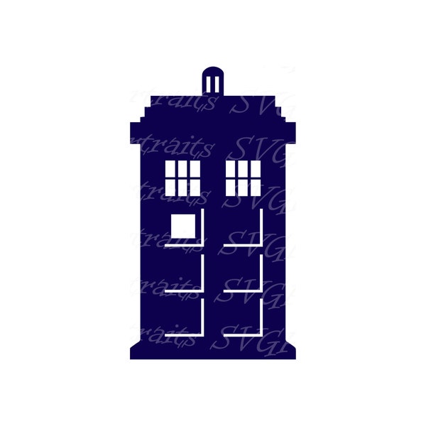 Dr who tardis SVG DXF png pdf jpg eps vector files | doctor who svg | mystery svg silhouette | cricut | clipart | cameo, cut, svg