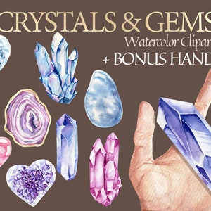 You're a Gem! (Gemstone/Crystals watercolor project) by Mrs Hedley's Art  Studio