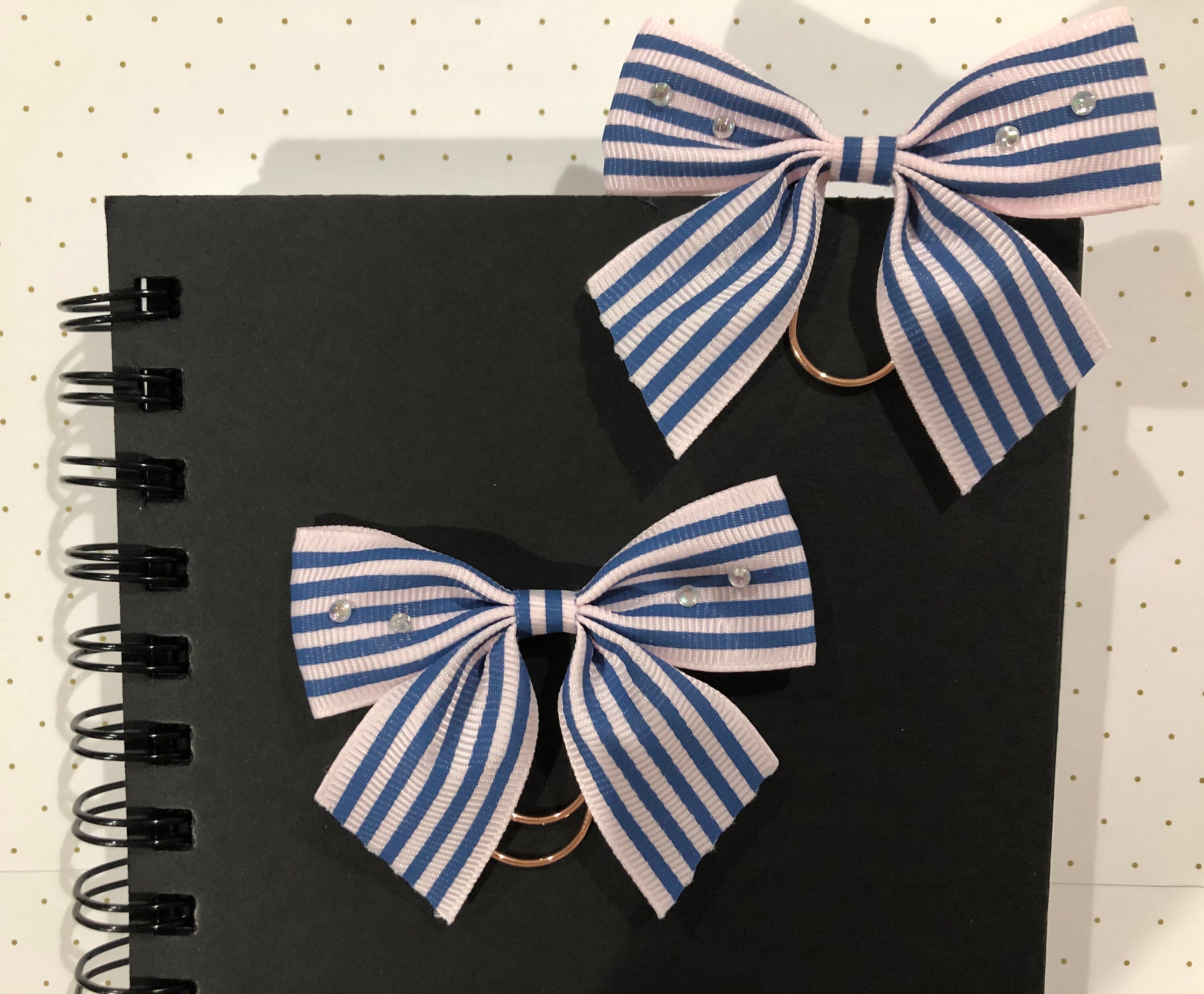 Adorable Bow Paperclip Bookmark Set Planner Paperclips Etsy New Zealand