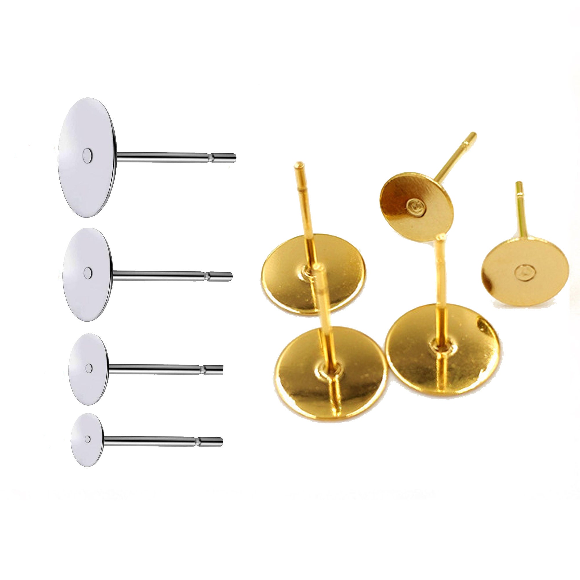 Hypoallergenic Stainless Steel Earrings Posts Etsy