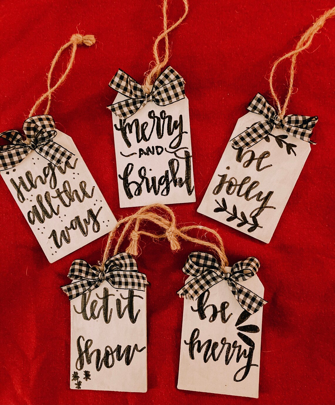 White Christmas Ornaments. Includes 5 ornaments. | Etsy