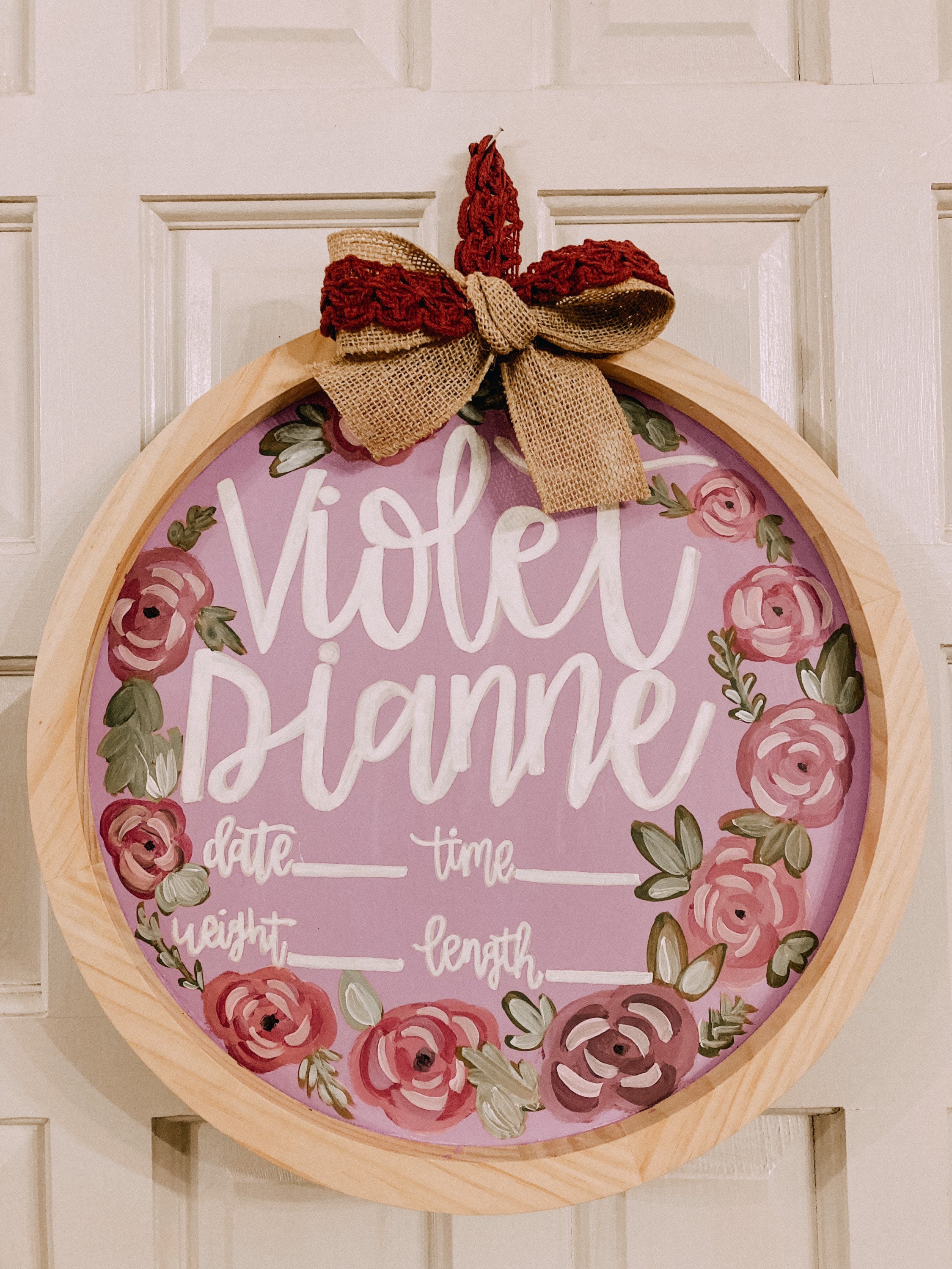 Hospital Door Birth Announcement These Are Also Super Cute to Hang in a