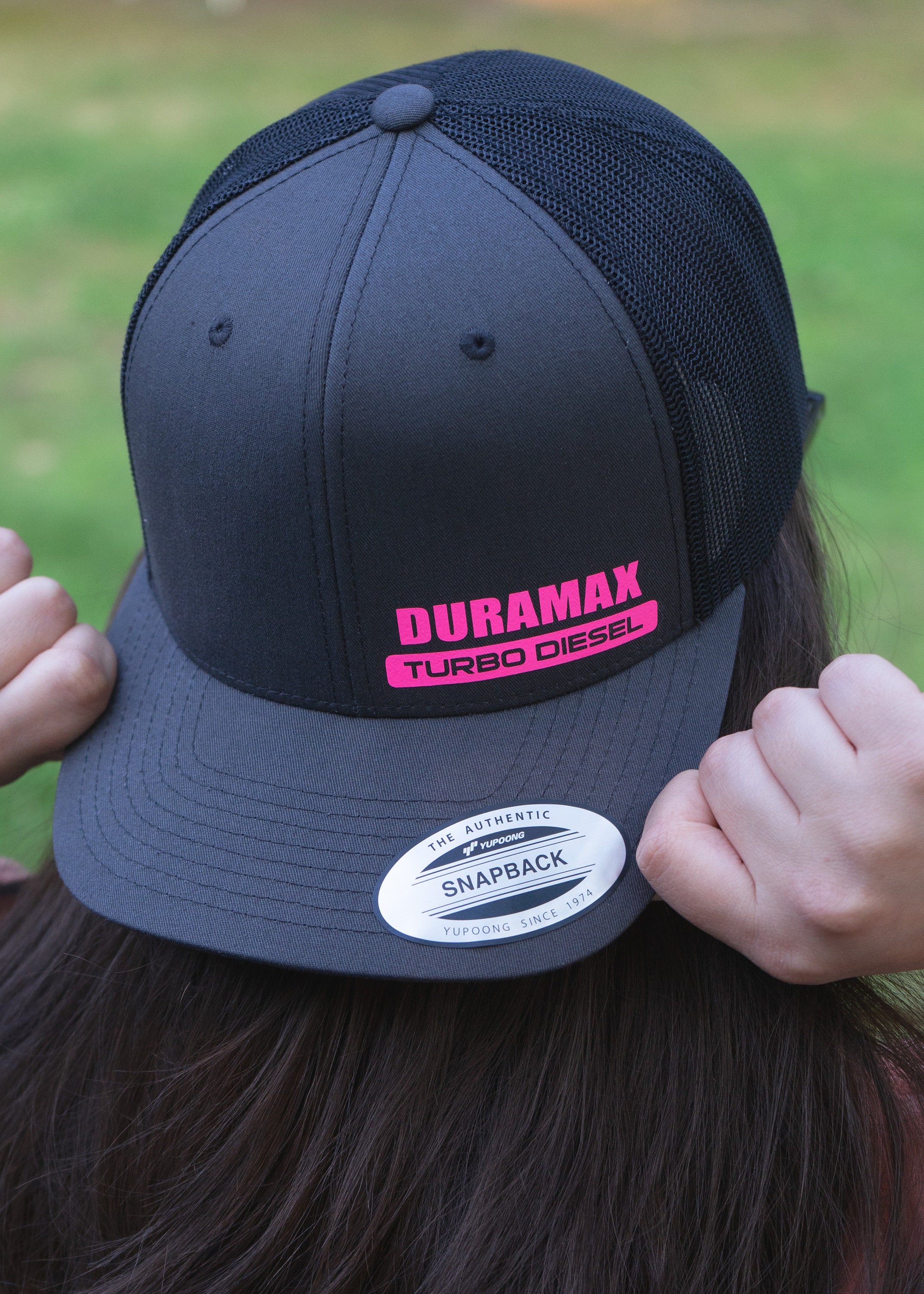 Duramax Diesel Pink/charcoal Hat - Etsy
