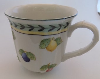 Taza vintage Villeroy & Boch "French Garden Fleurence" - Fabricada en Alemania