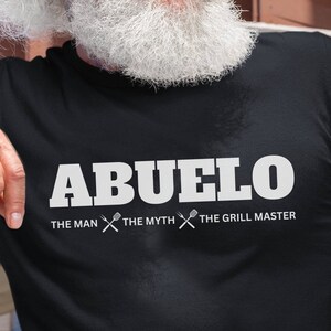 Abuelo shirt, The Man The Myth The Grill Master, Abuelo gift, regalos paraAbuelo shirt for grandpa,gift for Abuelo,Abuelo el,el mejor abuelo