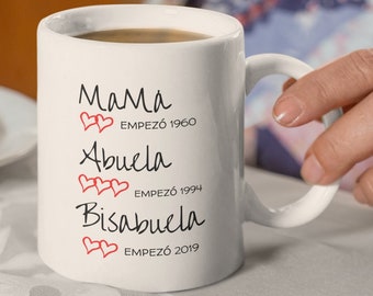 GIFT for Bisabuela, GIFT for Bisabuelo, Abuela y abuelo, Bisabuelos Pregnancy Announcement,Spanish Baby Announcement, Spain gift baby Reveal