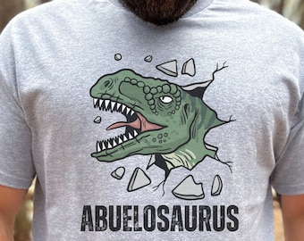 Funny Abuelo Shirt, Dinosaur Grandpa Shirt, Abuelosaurus Shirt, Fathers Day Abuelo Gift, Spanish Grandpa Birthday T Shirt