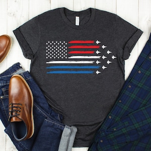 Blue Angels Flyover Shirt, Red White Blue T-shirt, 4th of July shirt, July 4th t shirt, USA Flag Shirt, Air Force Shirt, Thunderbirds shirt