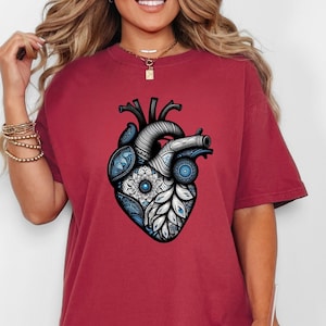 Cardiac Nursing Shirt, Heart Anatomy Shirt, Nursing Student Shirt, Medical School Student Shirt, Cardiologist Shirt, Anatomical Heart Shirt